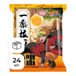 Лапша быстрого приготовления со вкусом мисо Naruto, пачка 125 г х 24 шт