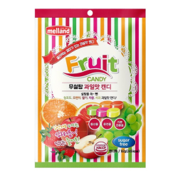 Карамель без сахара со вкусом винограда, апельсина, клубники, грейпфрута, яблока Melland, 92 г