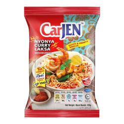 Лапша быстрого приготовления Нонья Карри Лакса Carjen, пачка 125 г