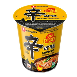 Лапша быстрого приготовления Шин Рамен со вкусом острой курицы Nongshim, стакан 68 г