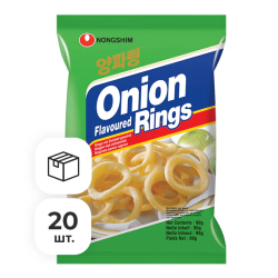 Чипсы луковые кольца Nongshim, 90 г х 20 шт
