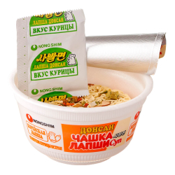 Лапша быстрого приготовления Донсан со вкусом курицы Nongshim, чашка 86 г Лапша быстрого приготовления Донсан со вкусом курицы Nongshim, чашка 86 г