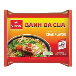 Лапша быстрого приготовления рисовая со вкусом краба Vifon, пачка 60 г