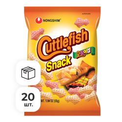 Чипсы с кальмаром Nongshim, 55 г х 20 шт