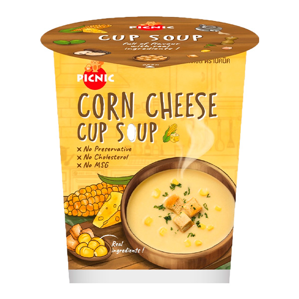 Суп-пюре приготовления со вкусом сыра и кукурузы Picnic, 30 г