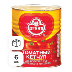 Кетчуп томатный Ottogi, 3300 г х 6 шт