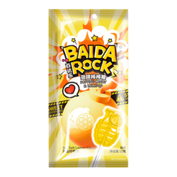 Карамель взрывная со вкусом лимона и морской соли Baida Rock, 12 г Карамель взрывная со вкусом лимона и морской соли Baida Rock, 12 г