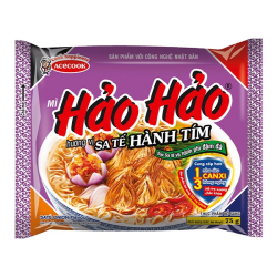 Лапша быстрого приготовления пшеничная Hao Hao со вкусом чили и хрустящего лука Acecook, пачка 75 г