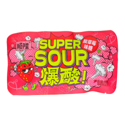 Карамель супер кислая со вкусом клубники Shun Long Food, 9 г