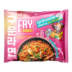 Лапша быстрого приготовления Fry Ramen со вкусом курицы и сыра в соусе карбонара Do Food, пачка 111
