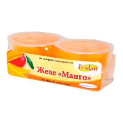 Фруктовое желе Frulaif со вкусом манго с кусочками кокоса Cocon, 118 г х 2