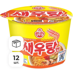 Лапша быстрого приготовления Сэутан креветочная Ottogi, чашка 110 г х 12 шт