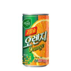 Напиток Nature's со вкусом апельсина, обогащенный кальцием Woongjin, 180 мл