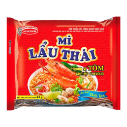 Лапша быстрого приготовления Mi Lau Thai со вкусом острой креветки Acecook, пачка 83 г Лапша быстрого приготовления Mi Lau Thai со вкусом острой креветки Acecook, пачка 83 г