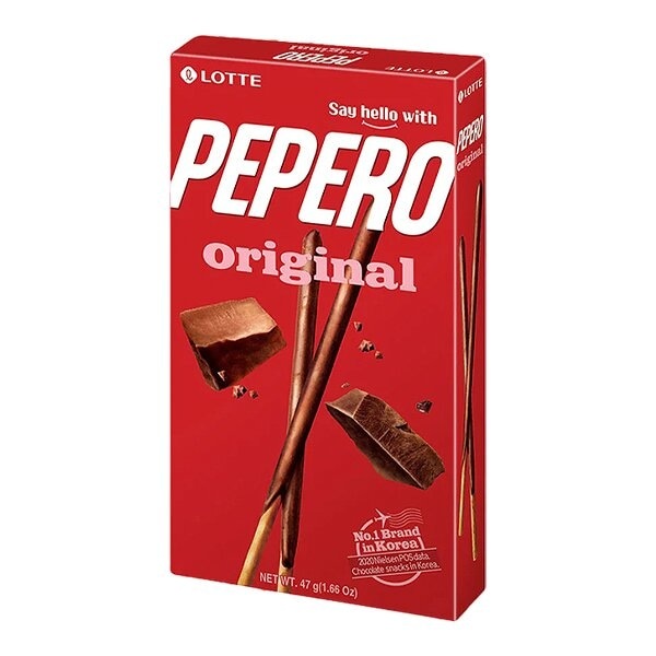 Соломка Pepero Original в шоколадной глазури Lotte, 47 г