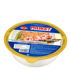 Лапша быстрого приготовления Лау Тай со вкусом креветки Том Ям Miliket, чашка 75 г
