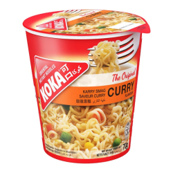 Лапша быстрого приготовления со вкусом карри Ориджинал Koka, стакан 70 г