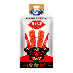 Снек пшенично-соевый полоски с пряным вкусом в обсыпке Xiange, пачка 88 г