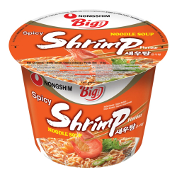 Лапша быстрого приготовления креветочная Nongshim, чашка 115 г Лапша быстрого приготовления креветочная Nongshim, чашка 115 г