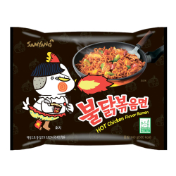 Лапша быстрого приготовления Hot Chicken острая курица Samyang, пачка 140 г Лапша быстрого приготовления Hot Chicken острая курица Samyang, пачка 140 г