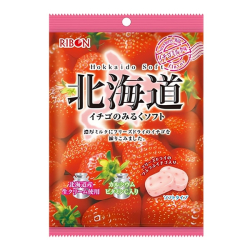 Мягкая карамель с молочно-клубничным вкусом Ribon, 60 г