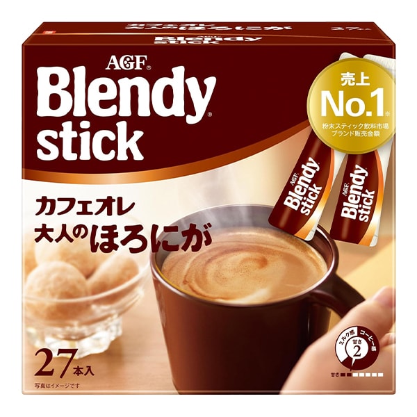 Кофе растворимый с молоком и сахаром крепкий микс 3 в 1 Blendy stick AGF, 8 г x 27 шт