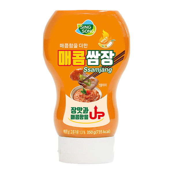 Смешанная соевая и перцовая паста Самдян с острым вкусом Singsong, 350 г