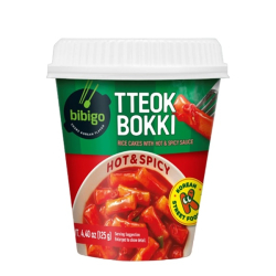 Рисовые клёцки ттокпокки с острым соусом CJ Bibigo, стакан 125 г