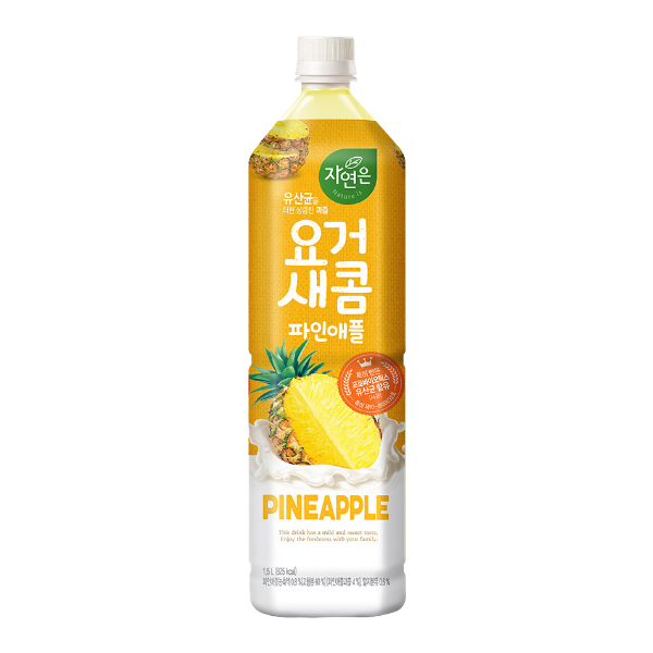 Йогуртовый напиток Nature's со вкусом ананаса Woongjin, 1,5 л