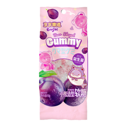 Конфеты желейные Gummy в форме медведя со вкусом сливы GuandongLefen, 50 г