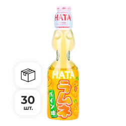 Напиток газированный Ramune со вкусом ананаса Hata Kosen, 200 мл х 30 шт