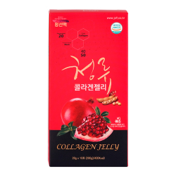 Коллагеновое желе со вкусом граната и экстракта сои Jeonseon, 20 г х 10 шт