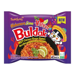 Лапша быстрого приготовления Hot Chicken со вкусом лайма Samyang, пачка 135 г Лапша быстрого приготовления Hot Chicken со вкусом лайма Samyang, пачка 135 г