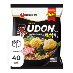 Лапша быстрого приготовления Темпура Удон Nongshim, пачка 118 г х 40 шт