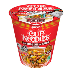 Лапша быстрого приготовления со вкусом говядины Nissin, стакан 66 г