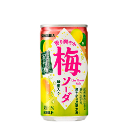 Напиток газированный со вкусом японской сливы Sangaria, 190 мл