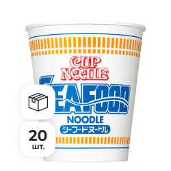 Лапша быстрого приготовления со вкусом морепродуктов Nissin, стакан 75 г х 20 шт