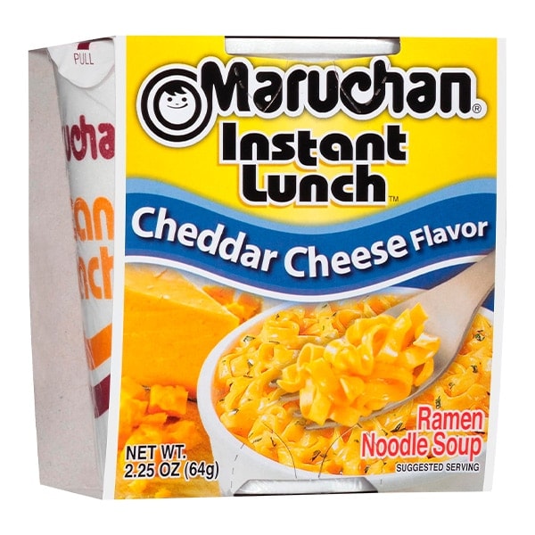 Лапша быстрого приготовления Instant Lunch со вкусом сыра чеддар Maruchan, стакан 64 г