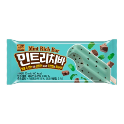 Мороженое мятное с шокола