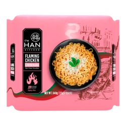 Лапша быстрого приготовления острая курица в соусе карбонара The Han Kitchen, пачка 135 г