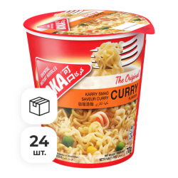 Лапша быстрого приготовления со вкусом карри Ориджинал Koka, стакан 70 г х 24 шт