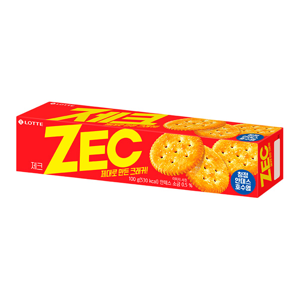 Печенье Zec original со вкусом сыра Lotte, пачка 100 г