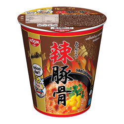 Лапша быстрого приготовления Тонкацу острая Nissin, стакан 70 г