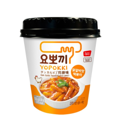 Рисовые клёцки ттокпокки Dak Galbi со вкусом курицы Yopokki, стакан 130 г Рисовые клёцки ттокпокки Dak Galbi со вкусом курицы Yopokki, стакан 130 г