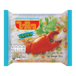 Лапша быстрого приготовления со вкусом краба Wai Wai, пачка 55 г