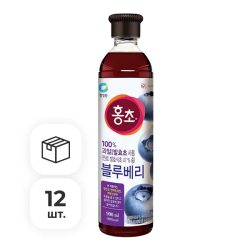 Концентрированная смесь для напитков Hong-Cho Голубика Daesang, 900 мл х 12 шт