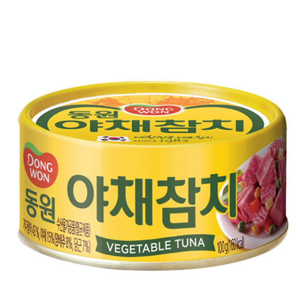 Тунец консервированный в масле с овощами Dongwon, 100 г