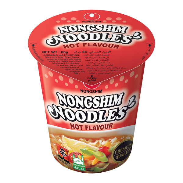 Лапша быстрого приготовления Nongshim с перцем, стакан 65 г