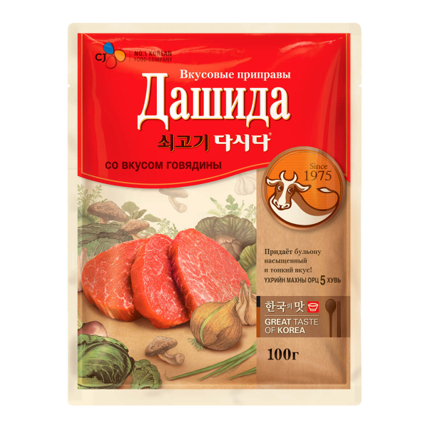 Приправа Дашида со вкусом говядины CJ, 100 г