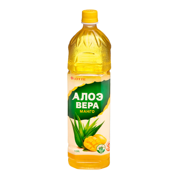 Напиток Алое Вера со вкусом манго Lotte, 1500 мл